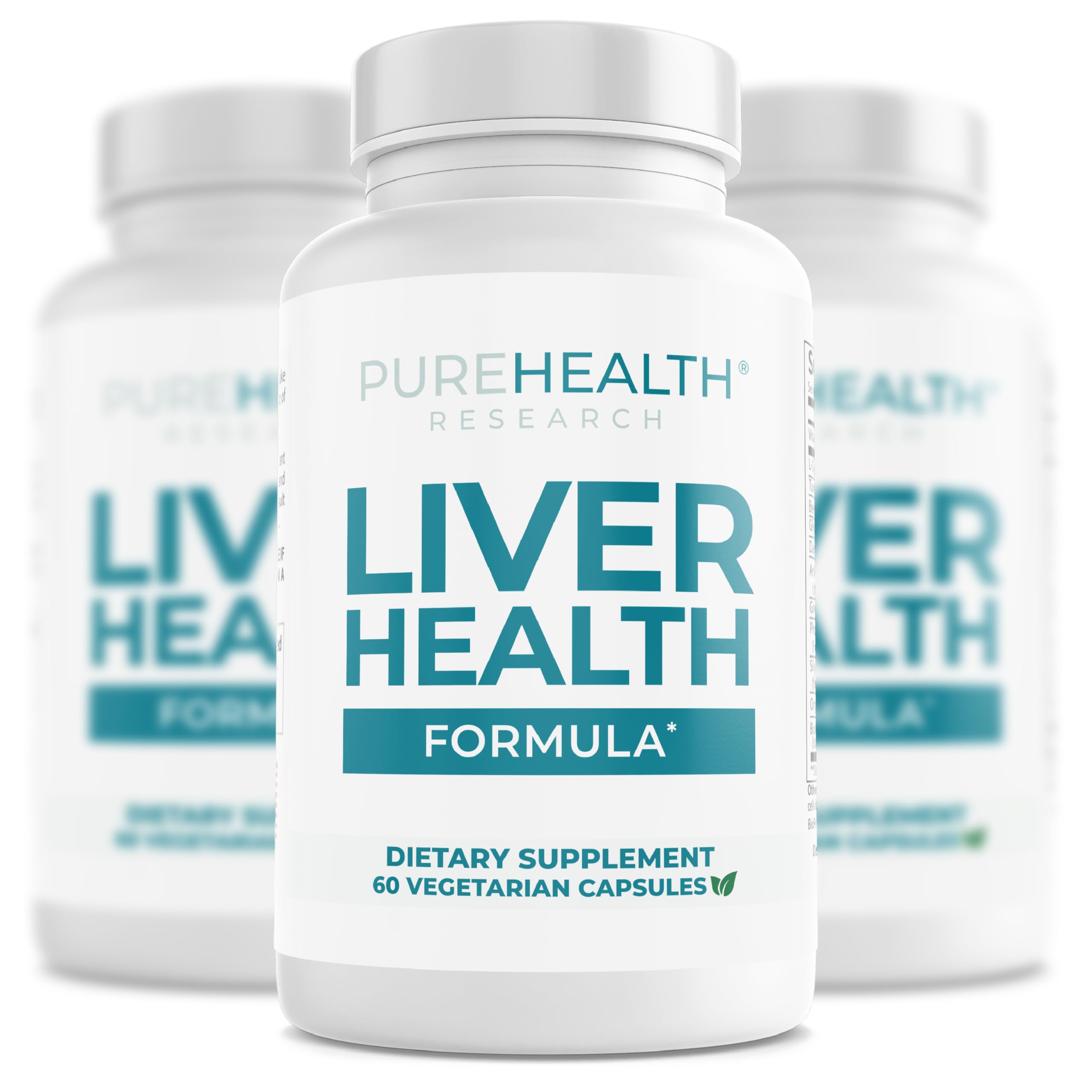 PUREHEALTH RESEARCH Liver Health Formula for Metabolism Support (60 Capsules)