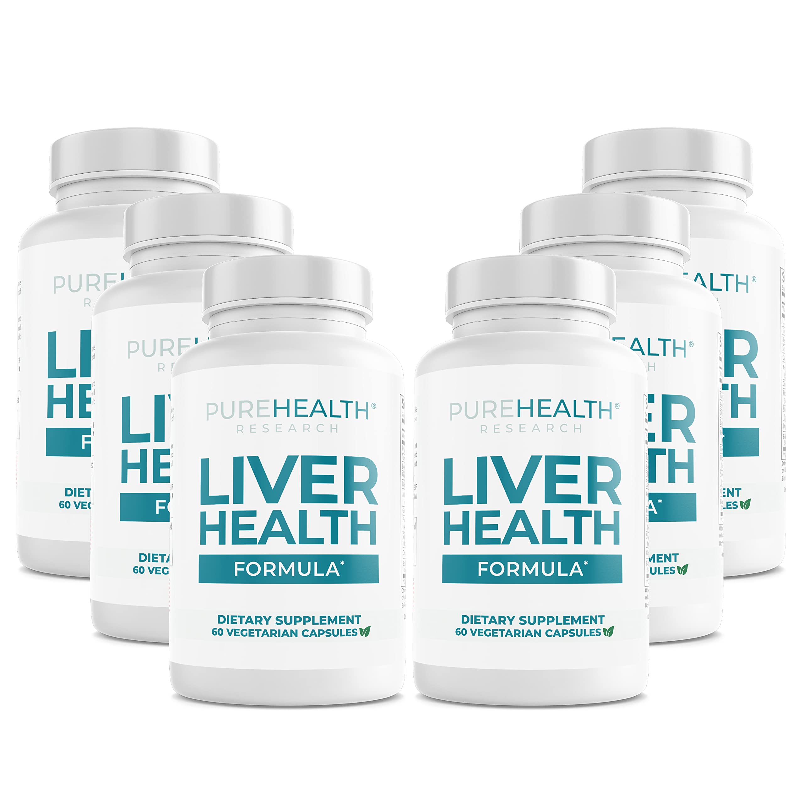 PUREHEALTH RESEARCH Liver Health Formula for Metabolism Support (60 Capsules)