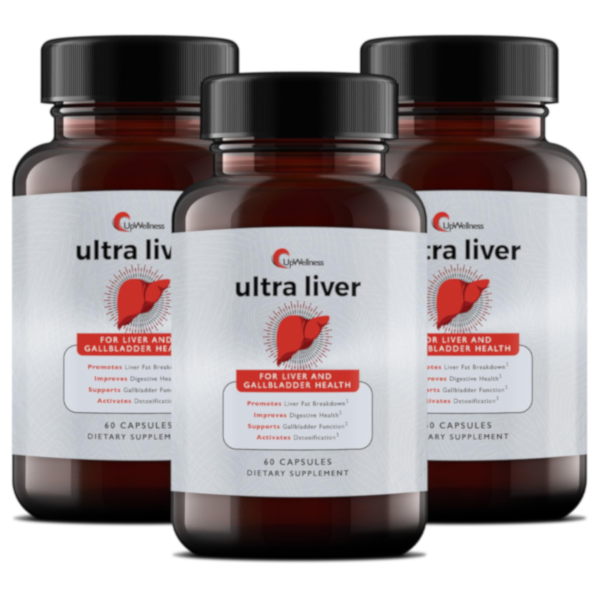 UpWellness Ultra Liver Support – TMG, NAC & Milk Thistle Formula for Liver and Gallbladder Health (60 Capsules)